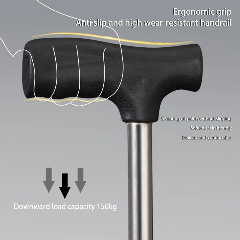 Lightweight Folding Cane with Seat, Portable Mobility Aid & Comfort image 3