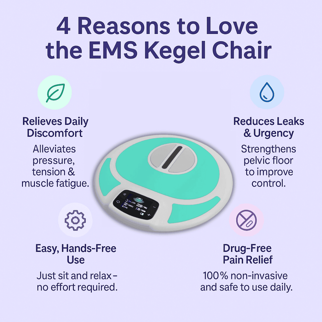 EMS Kegel Chair, Pelvic Floor Muscle Stimulation Machine for Incontinence Treatment & Postpartum Repair image 2