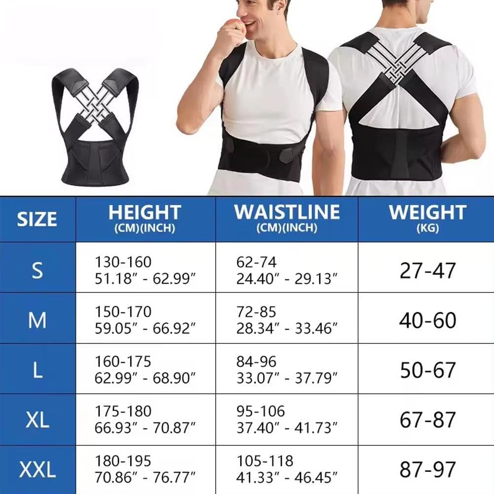 Adjustable Shoulder Posture Corrector Brace for Women & Kids, Breathable Back Support Belt for Better Alignment image 8