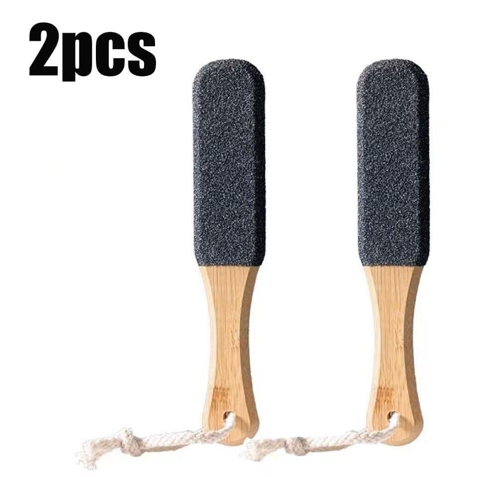Bamboo Handle Foot File Natural Pumice Stone Pedicure Tool for Callus and Dead Skin Removal image 6