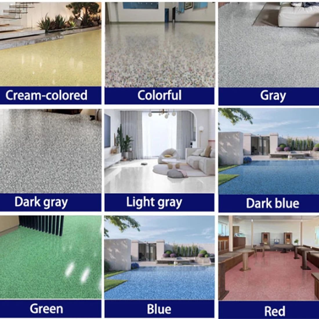 Luxury Marble Finish Epoxy Floor Coating Kit for Durable Glossy Home & Garage Floors image 2