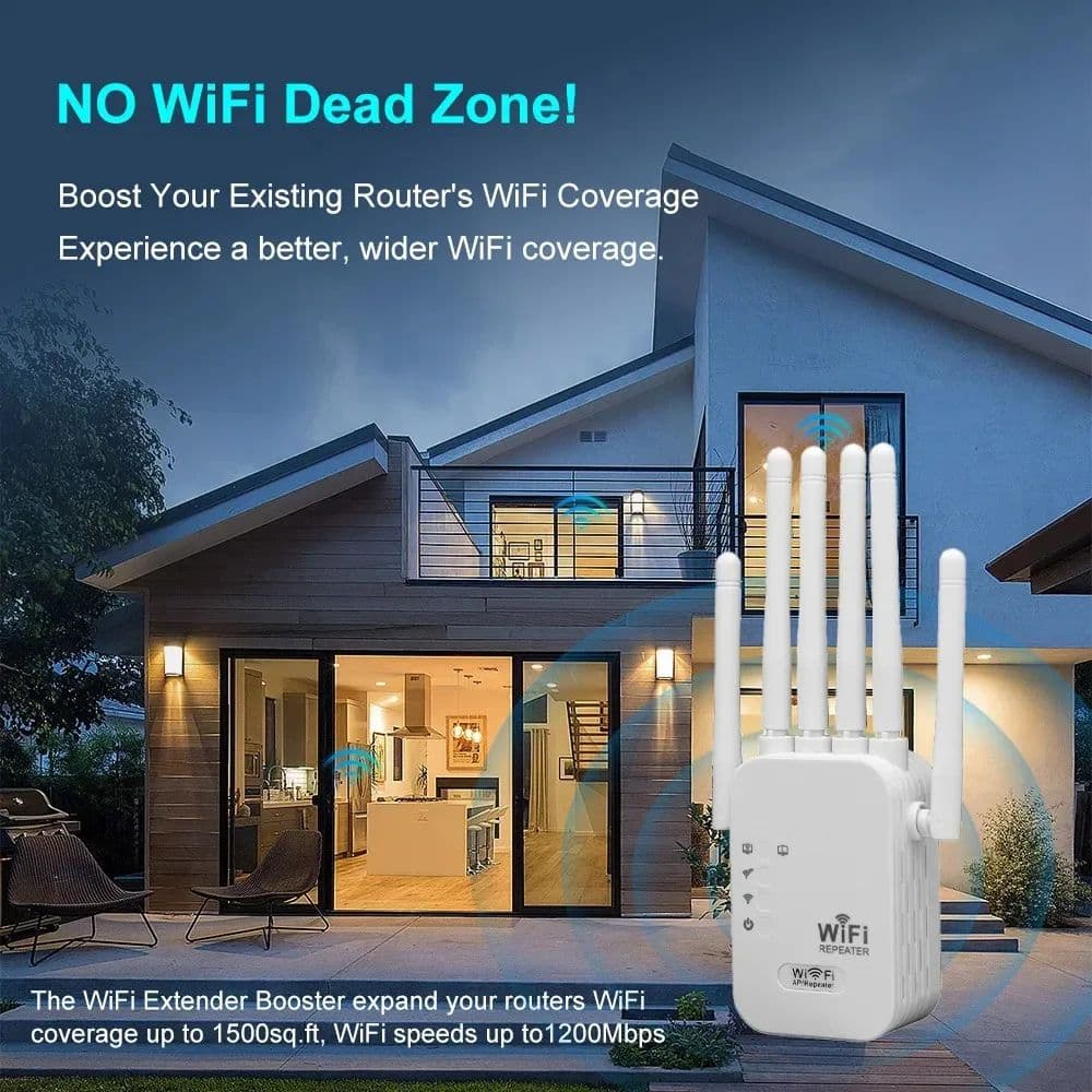 WiFi Signal Booster, Wireless WiFi Repeater, Dual Band 5G Extender image 6
