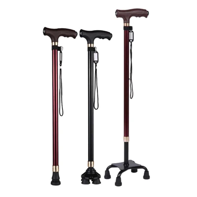 Premium Retractable Adjustable Walking Cane with LED Light for Seniors & Elders image 2