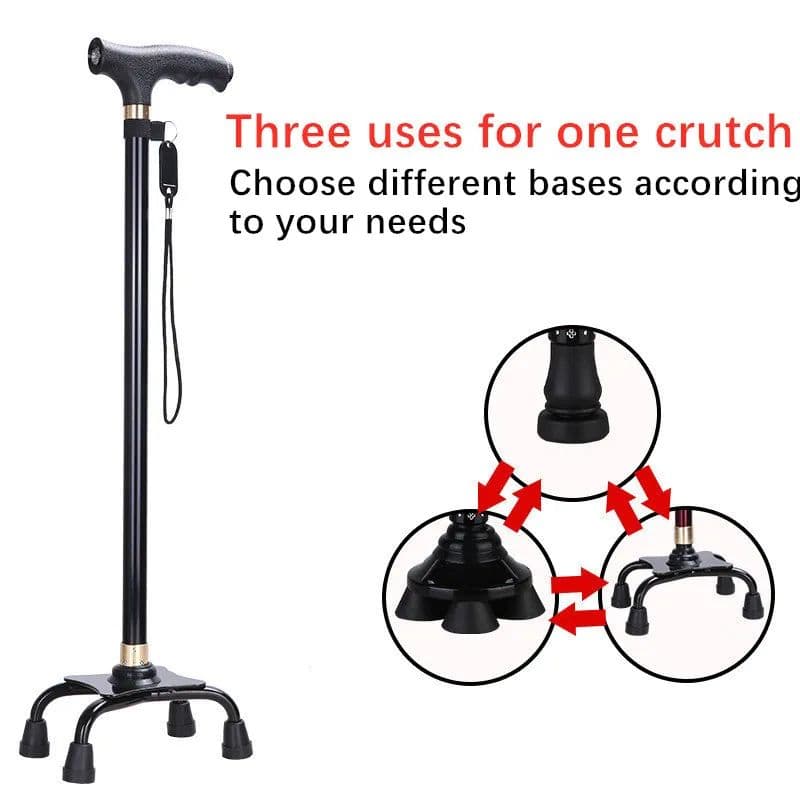 Premium Retractable Adjustable Walking Cane with LED Light for Seniors & Elders image 4