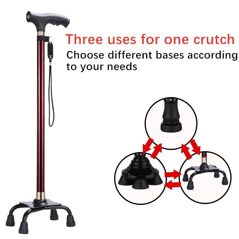 Premium Retractable Adjustable Walking Cane with LED Light for Seniors & Elders image 7