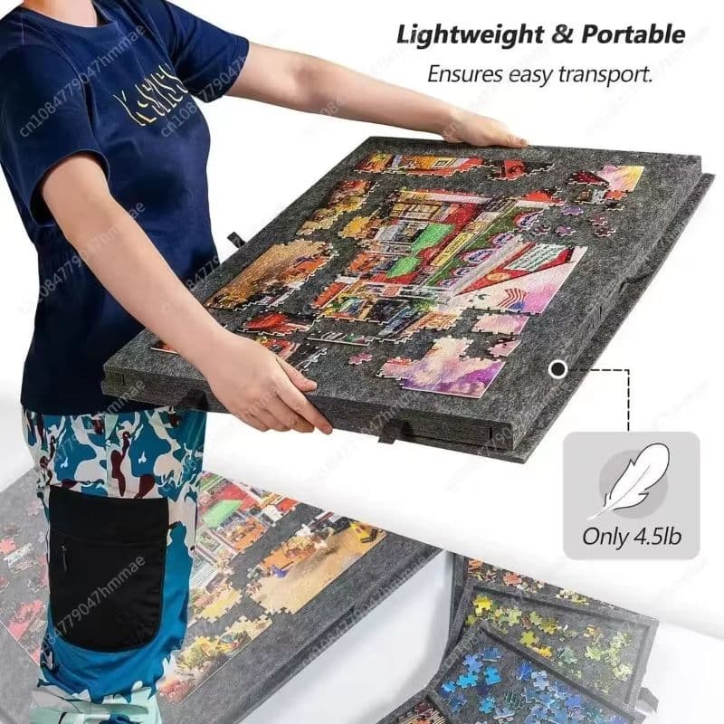 6-in-1 Portable Puzzle Table with Stand, Cover Lid & 6 Sorting Drawers (Fits 1000 Pieces) image 3