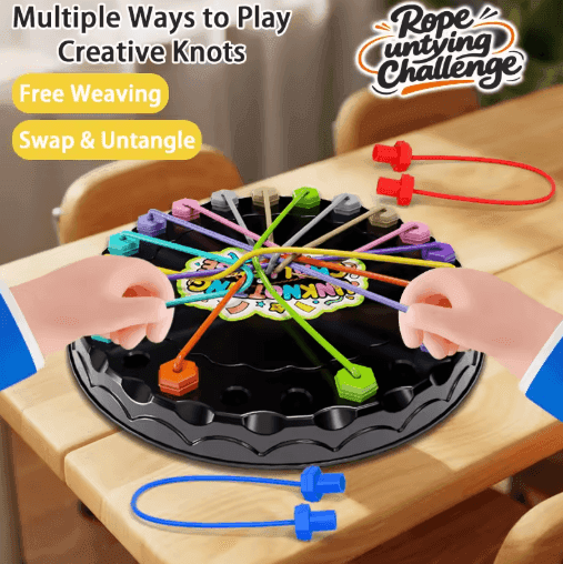Childrens Puzzle Rope Challenge Board Game Interactive Logic Thinking Game for Kids image 2