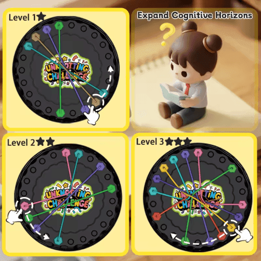 Childrens Puzzle Rope Challenge Board Game Interactive Logic Thinking Game for Kids image 6