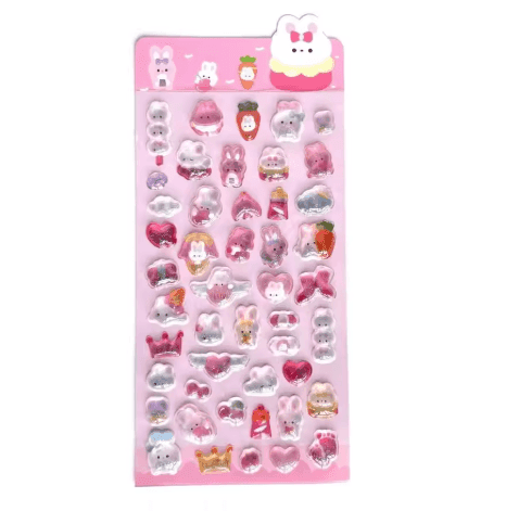 3D Puffy Stickers Cute Cartoon Craft & Journaling Stickers image 5