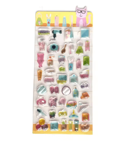 3D Puffy Stickers Cute Cartoon Craft & Journaling Stickers image 6