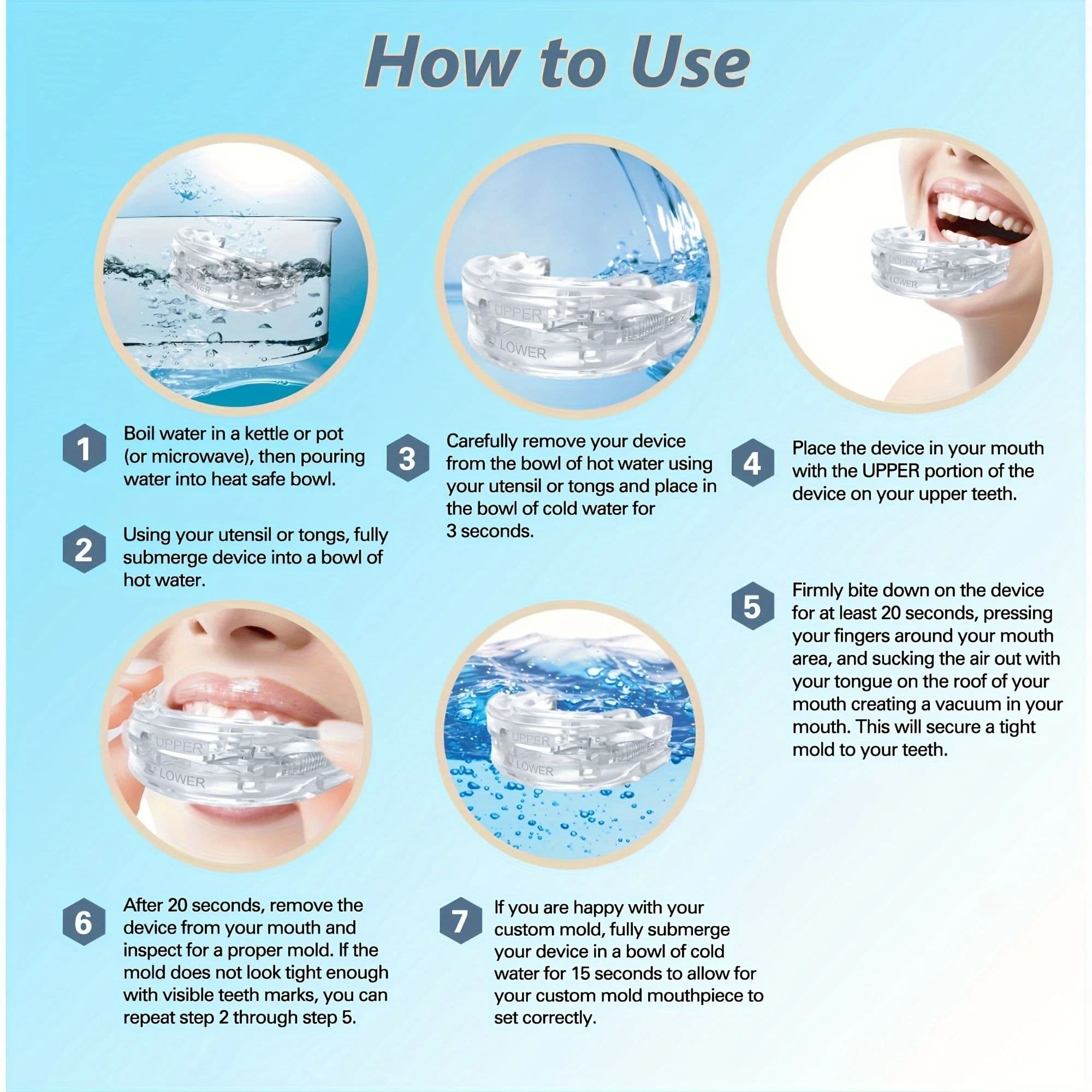 Adjustable Anti Snoring Mouth Guard for Bruxism Relief and Better Sleep image 5