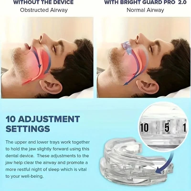 Adjustable Anti Snoring Mouth Guard for Bruxism Relief and Better Sleep image 3