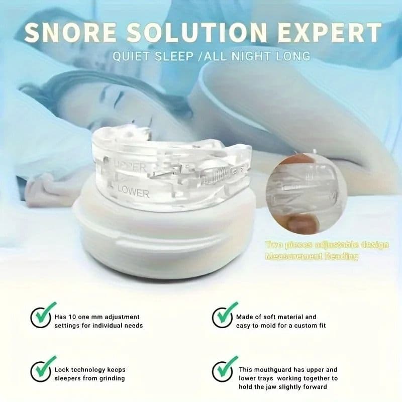 Adjustable Anti Snoring Mouth Guard for Bruxism Relief and Better Sleep image 2
