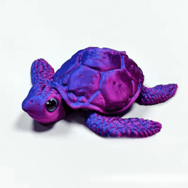 Set of 3D Printed Turtle Figurines with Movable Joint Desk Ornaments Creative Desktop Decorations and Holiday Gifts image 8