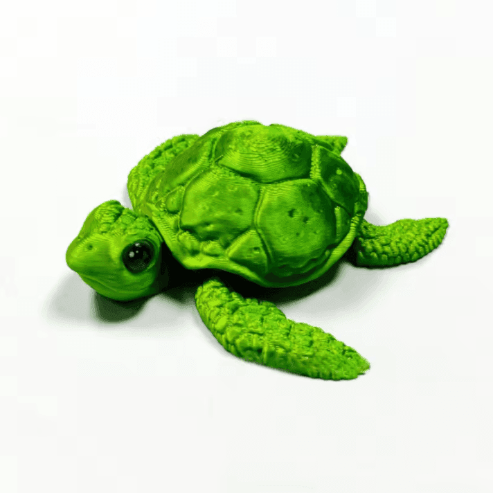 Set of 3D Printed Turtle Figurines with Movable Joint Desk Ornaments Creative Desktop Decorations and Holiday Gifts image 7