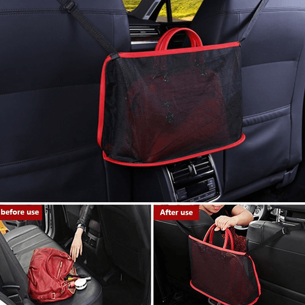 Car Net Pocket Handbag Holder the Purse Pouch for Cars image 3
