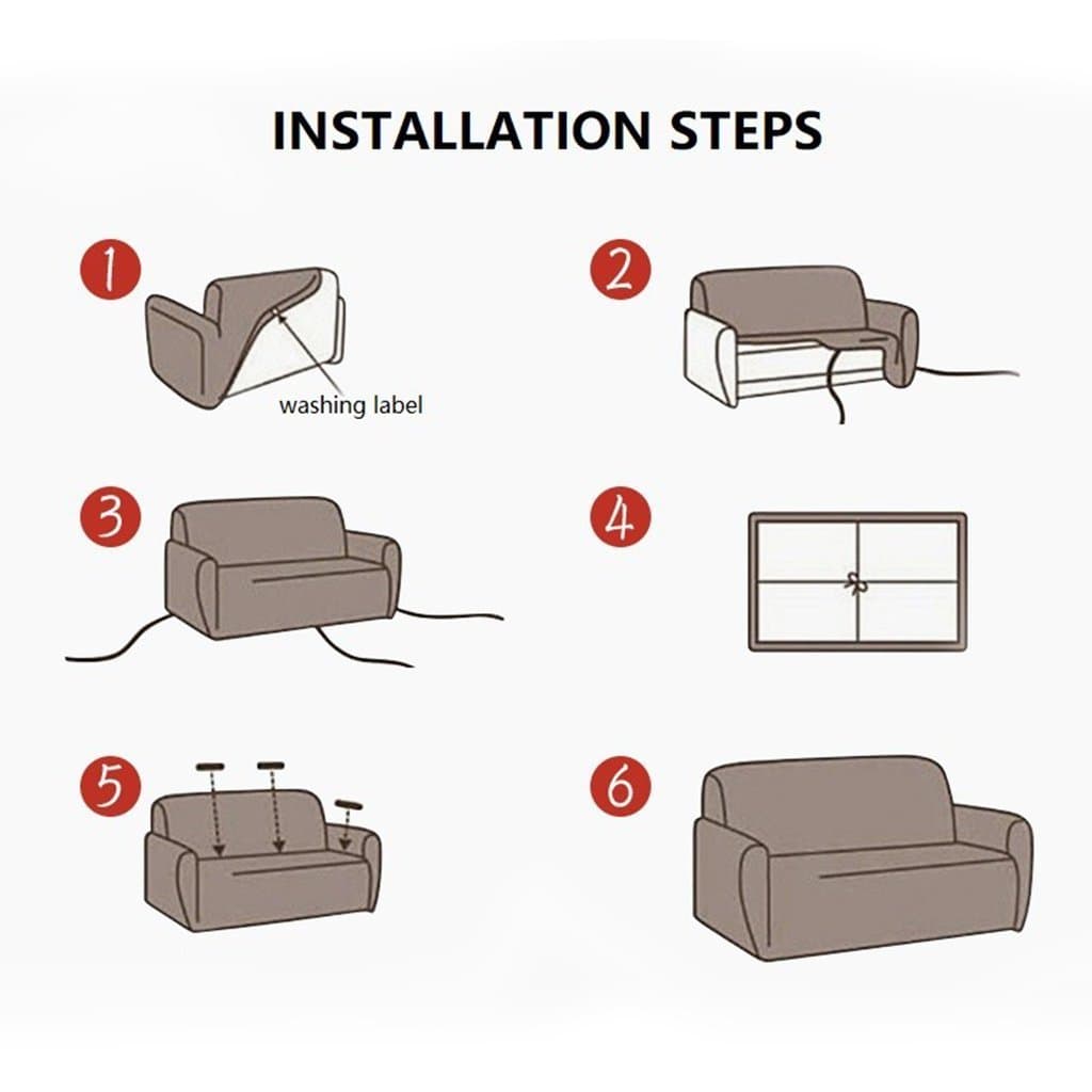 Premiun Perfect Fit Sofa Slipcover image 7