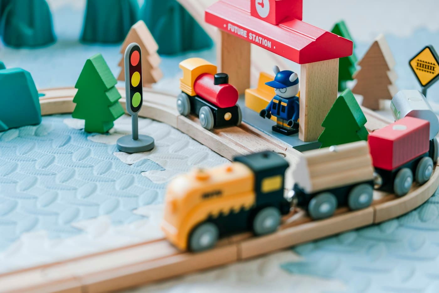 Wooden Stacking Train