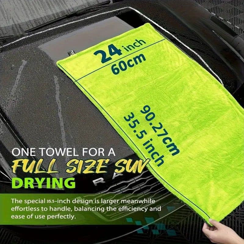 1400GSM Car Drying Towel – Oversized, Dual-Sided & Scratch-Free